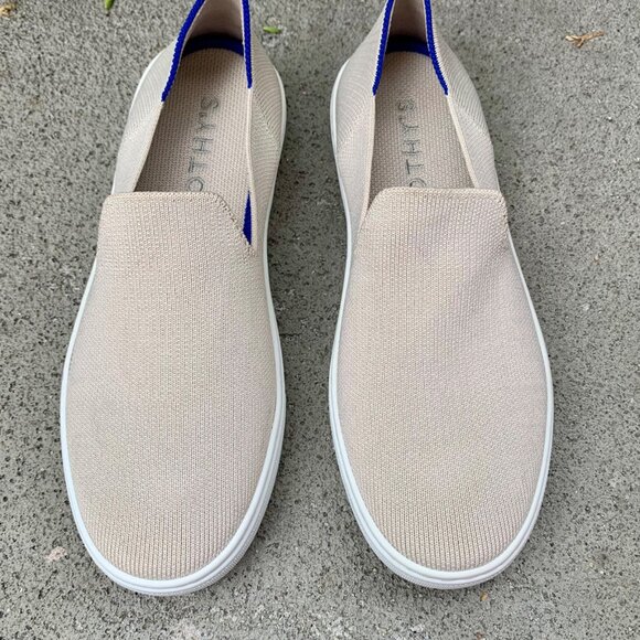 ROTHY'S Sand Original Slip On Sneaker Womens 6.5 37 Shoes Rothys Fabric Flat Tan - Picture 12 of 12